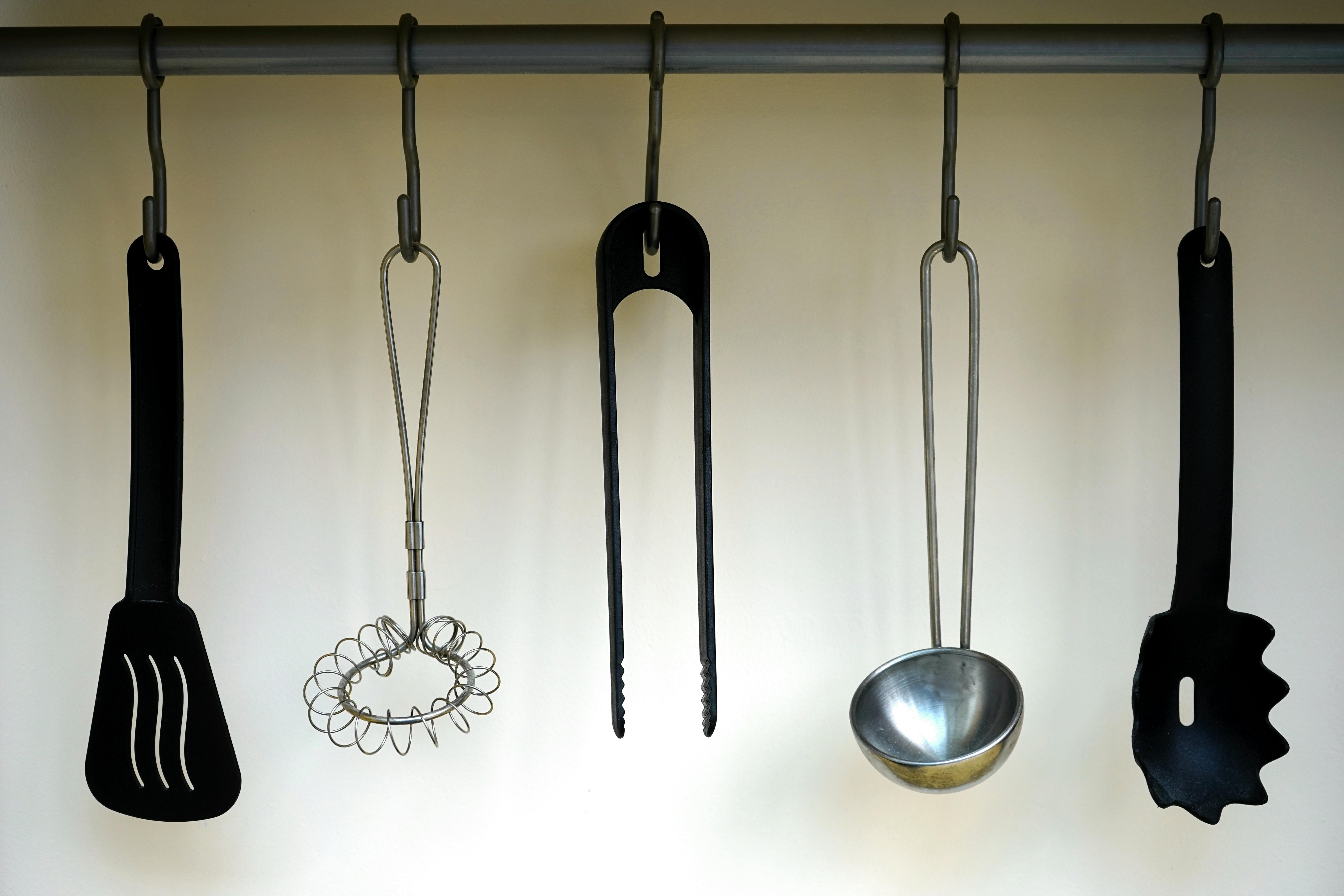 Budget kitchen tools on countertop